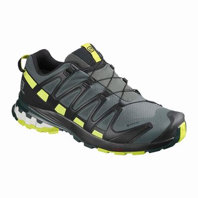 Salomon XA PRO 3D v8 GORE-TEX - Miesten Polkujuoksukengät - Mustat/VaaleanVihreä